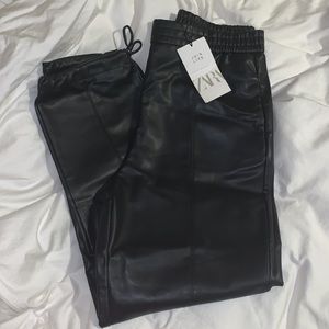 Zara leather pants